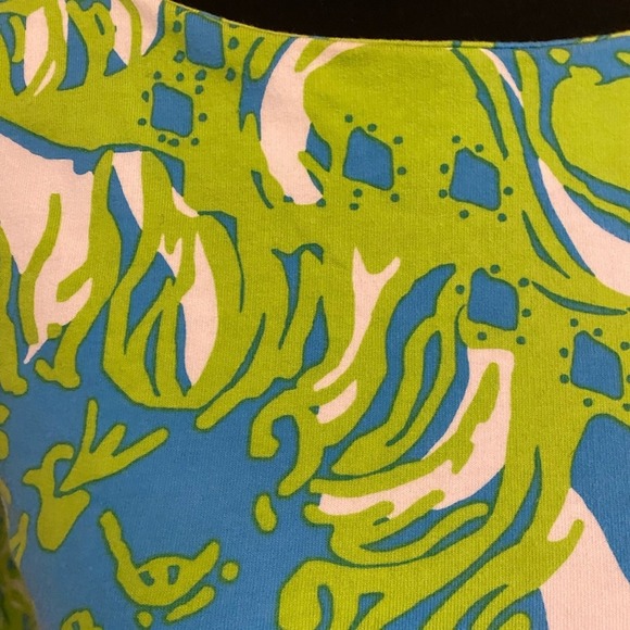Lilly Pulitzer Limeade Roar of the Jungle Charlene Shift Dress‎ blue green small - Picture 6 of 11